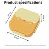 Portable Food Grade Lunch Box Divided Fresh Keeping Microwavable Lunch Box with Handle Spoon Fork Storage Box Outdoor Picnic