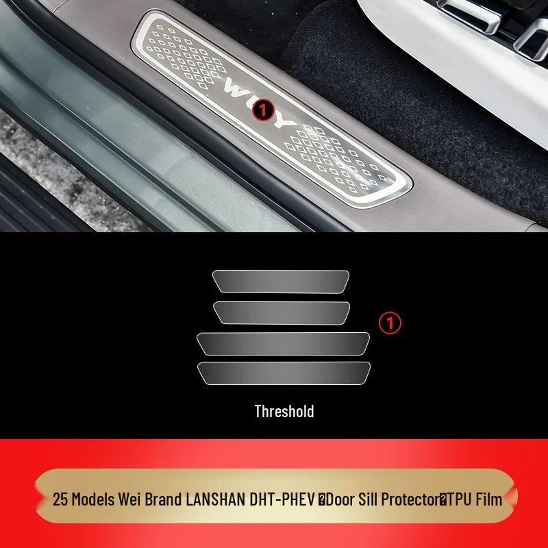 23-25 Wei Pai Lan Shan Interior Protection Film for Central Control, Gear Shift, and Dashboard Screen