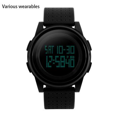 Student Sports Waterproof Electronic Watch Women's Watch Couple Large Dial Women's Watch Men's Sports Electronic Watch