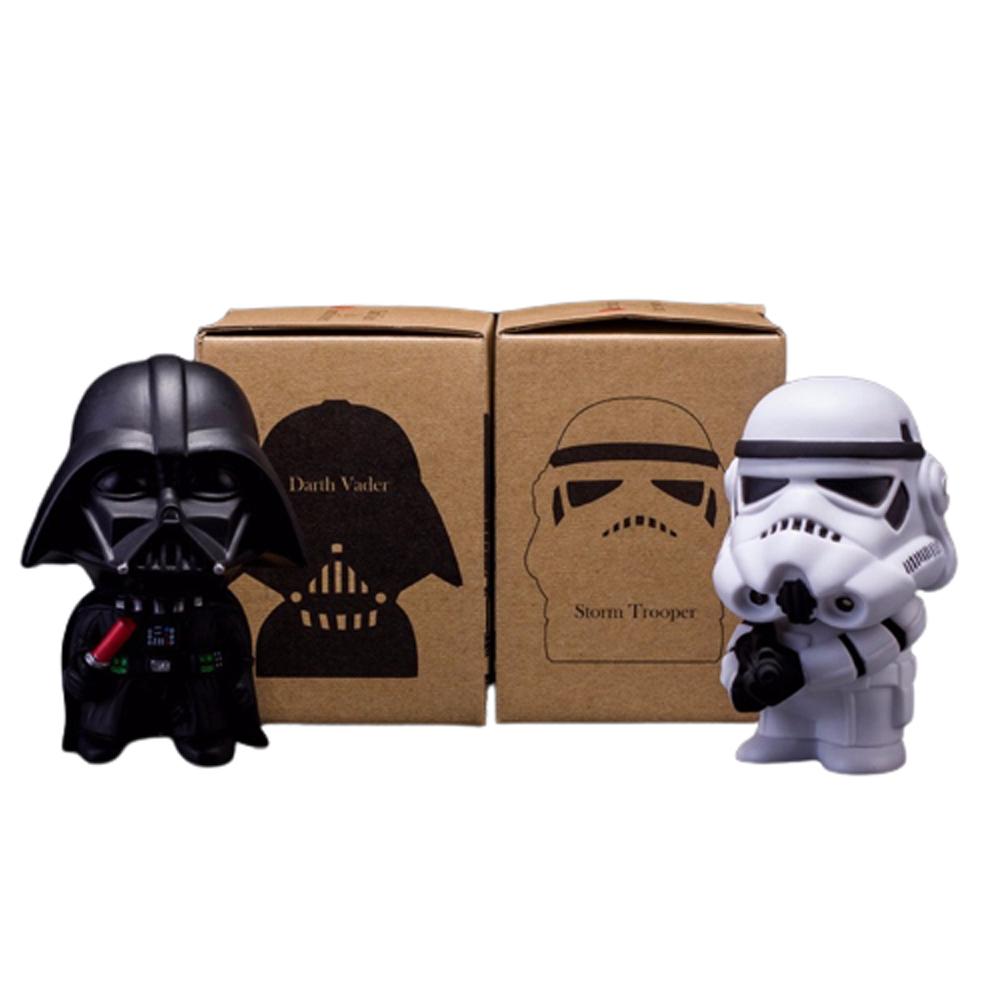 

10cm 2pcs/lot Cute Style Star War Darth Vader & STORM TROOPER Kawaii Movie Action Figure Model Toys
