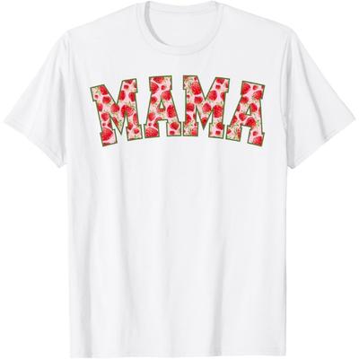 Mama Of The Berry First Birthday Strawberry Family Matching T-Shirt