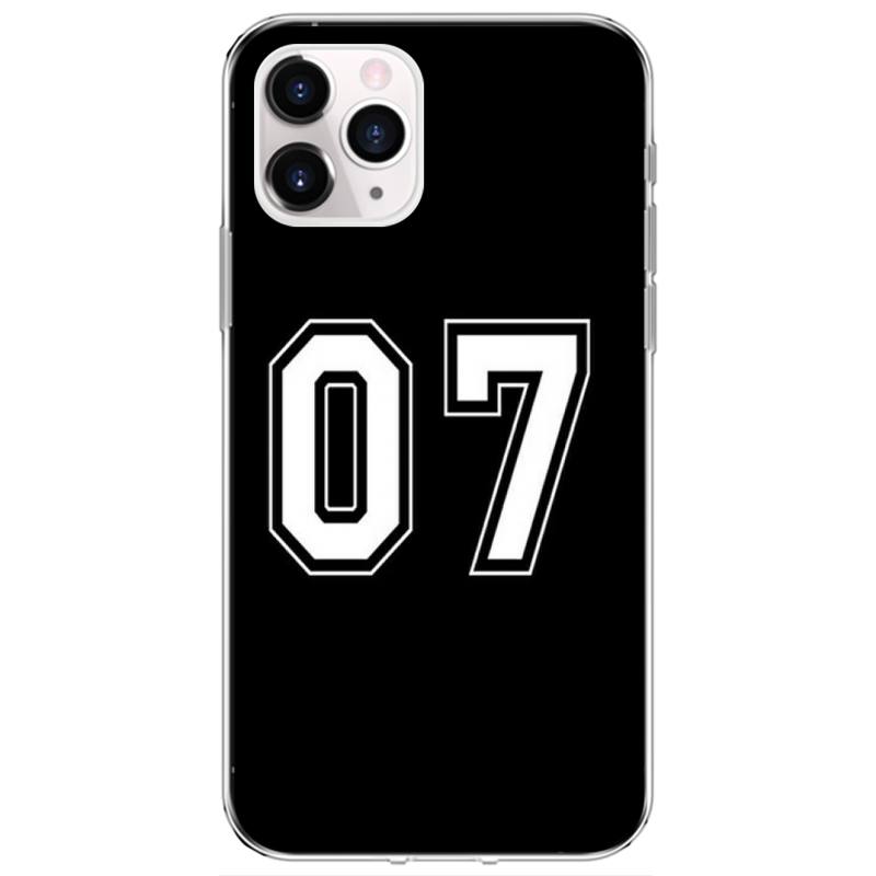 S O C 9 7 Lucky Number And Black Letter Phone Case For iPhone 12 11Pro XS MAX XR 7 8 6 Plus 5 5S SE 12 Mini SE2
