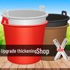 Durable Round Plastic Bucket for Watering Vegetables & Collecting Well Water