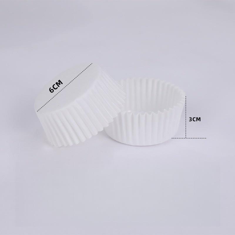 150/200Pcs Chocalate Paper Liners Baking Muffin Cake Cups Forms Cupcake Cases White Party Tray Mold Greaseproof Wrappers Holder