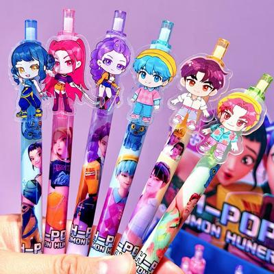 KPop Demon Hunters Gel Pens Kawaii Stationery Anime Derivative Peripherals Back To School Supplies Office Supplies Present HOT