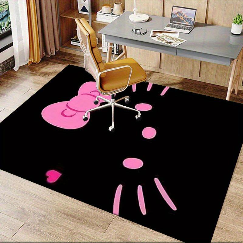 1pc Sanrio Hello Kitty Mermaid Printed Office Carpet Rectangle Rug Under The Table,Perfect Room Decor for Living Room, Bedroom, Kitchen, Non-slip Floo