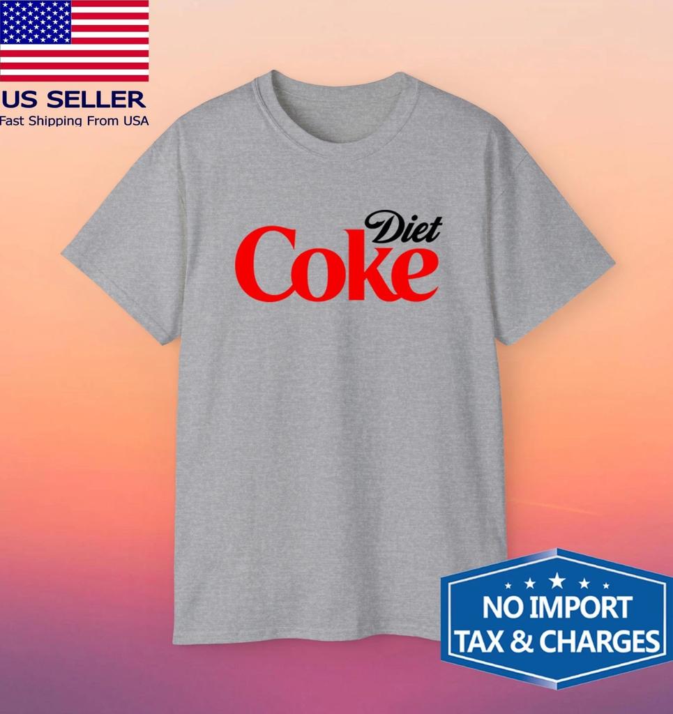 DIET COKE Soda Soft Drink Men's Grey Size S-5XL