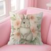 Cushion Cover Pillowcase Upholstery Sofa Throw Pillow Home Decor Pillowcas Easter Bunny Classic