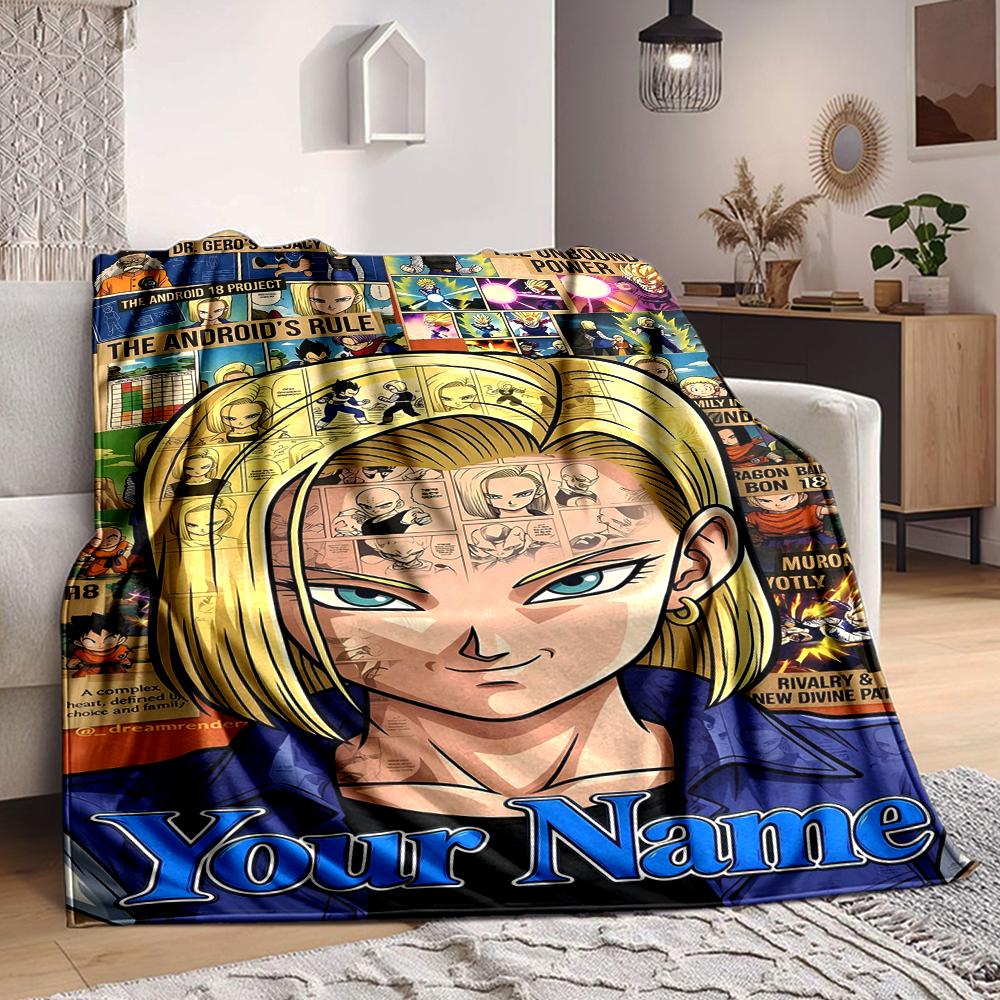 Custom 1Pc Anime Character Face Tattoos Fleece Flannel Blanket Soft Warm Cozy Office Throw For Bedroom Couch Travel Birthday Xmas Gift