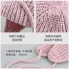 Ear Protection Flying Hat Versatile Face Small Headgear Autumn and Winter Warm Solid Color Lace-up Knitted Wool Hat Children