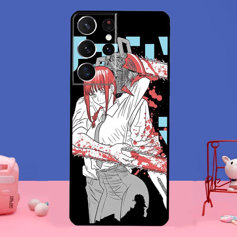 Chainsaw Man Horror Anime pentru Samsung Galaxy S20 FE S21 Ultra Note 20 S8 S9 S10 Note 10 Plus S22 Ultra Husă