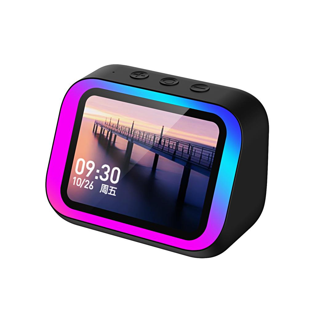 New TF26 Pro Smart Speaker 4.0inches TFT Bluetooth Audio LED Display HD Hands-free Calling Playback Voice Assistant Multi-functional Device