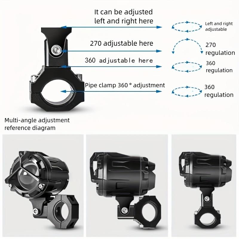 Universal Aluminum Adjustable Motorcycle Spotlight Extension Bracket Durable Rust-Resistant and Versatile Mounting Solution