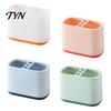 Office Supplies Storage Organizer Desktop Pen Holder, Compartments Thickened Plastic Organizer, Macaron Modern Desk Decor for Color Vertical