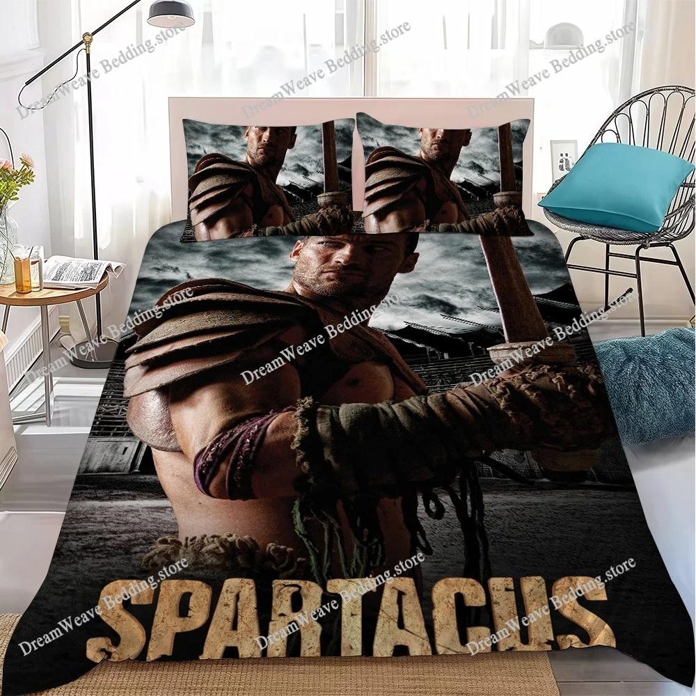 TV Spartacus Duvet Cover Set Home Style Bedding Soft Laundry Cotton Bed Student Dormitory Gift