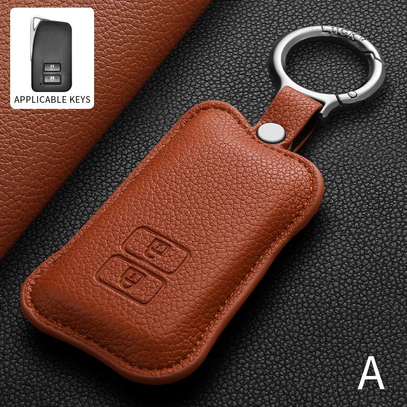 

Leather Car Remote Key Case For LEXUS ES300H RX300H LS500H LX700H GX550H NX350H RZ450e NX PHEV RX PHEV Anti-Scratch Accessories