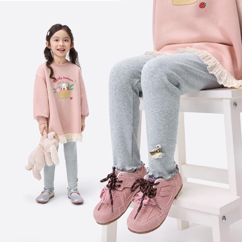 Xiaoyinman Girls Ruffle Hem Leggings 120