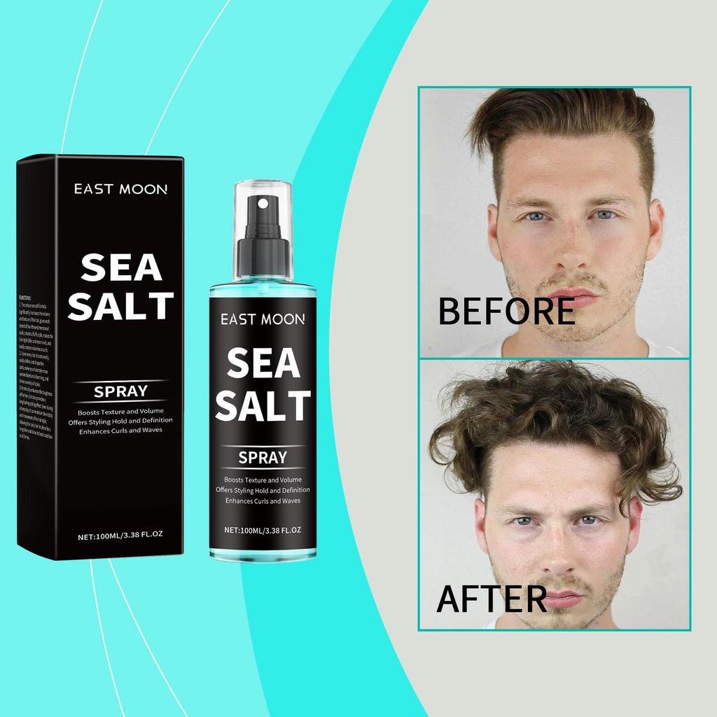 Sea Salt Hair Styling Spray Lazy Curl Defining Improving Thicken Strong Hold Non Greasy Fluffy Natural Wave Hair Nourishing Oil