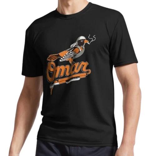 

New Omar The Wire Baltimore Oriole 18 Active Logo T-Shirt Funny Size S to 5XL S
