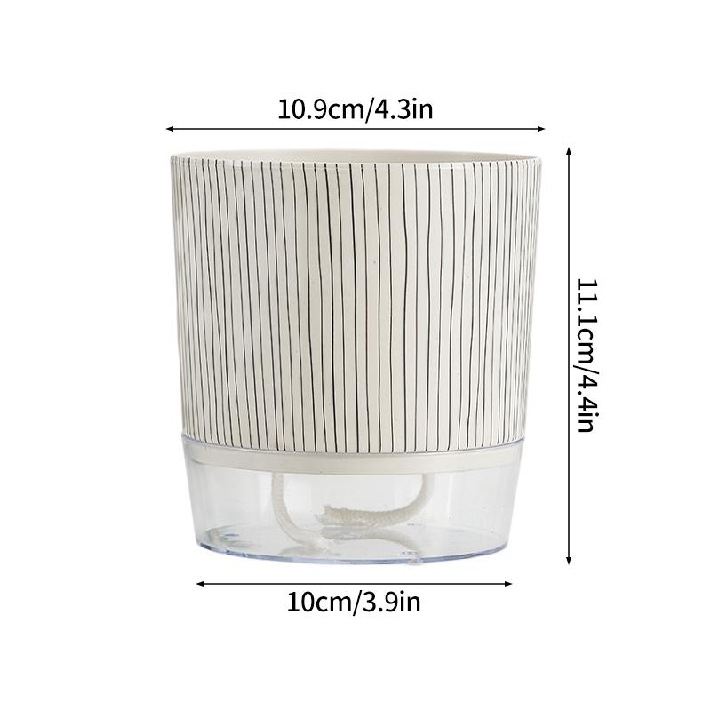 Double Layer Flowerpot Self-Watering Planters Minimalist Hydroponic Flower Pot Succulent Pots Home Decor Gardening Supplies