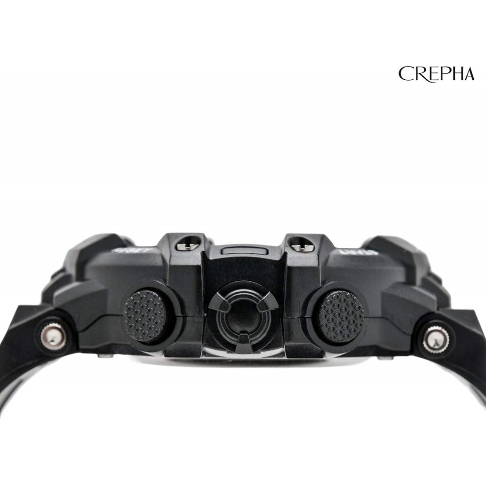 Crepha Men S Digital Stopwatch Water reSiStant Large Screen Urethane Band Black 