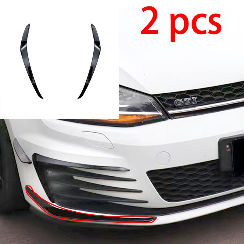 Przedni zderzak Canard Splitter Wind Knife do Golfa VW GOLF 7 MK7 GTi 2012-2017 Zestaw Splitter Flare Fin Clubsport Custom Body Kit