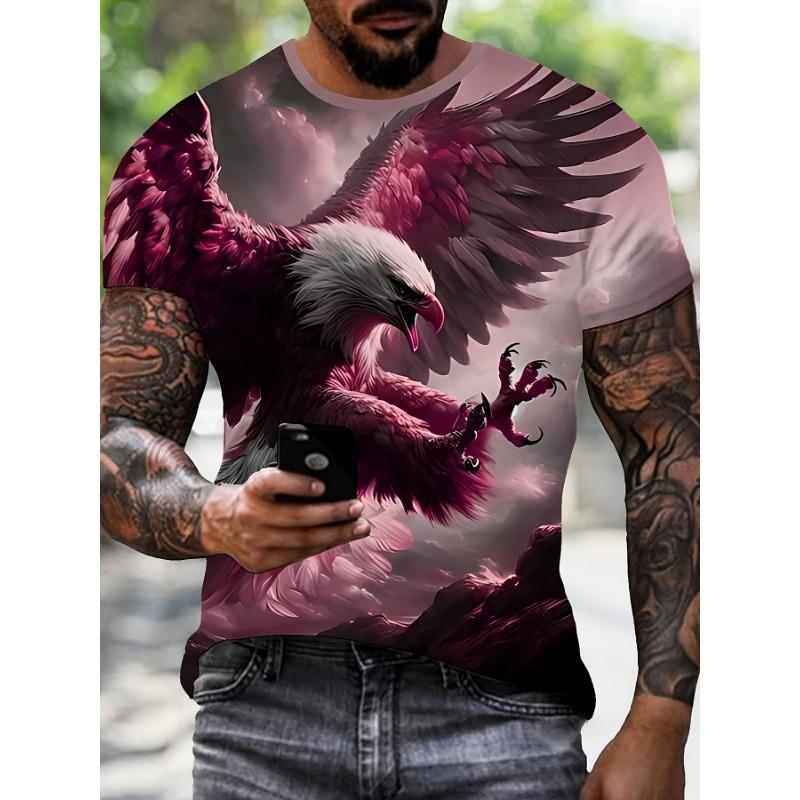 Men'S Summer 3D Digital Print T-Shirt Trendy