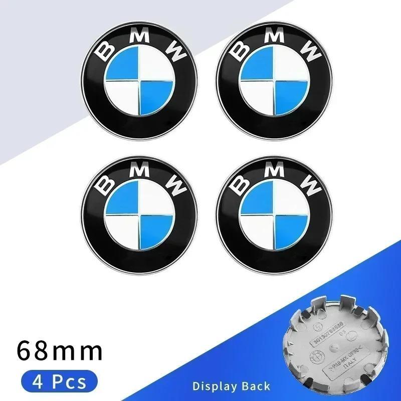 4 stk 68mm Bilfelg Senterkopp Emblem Dekaler Styling For BMW M Performance 1 3 5 7 Serie X1 X2 X3 X4 X5 X6 X7 M3 M5 M7