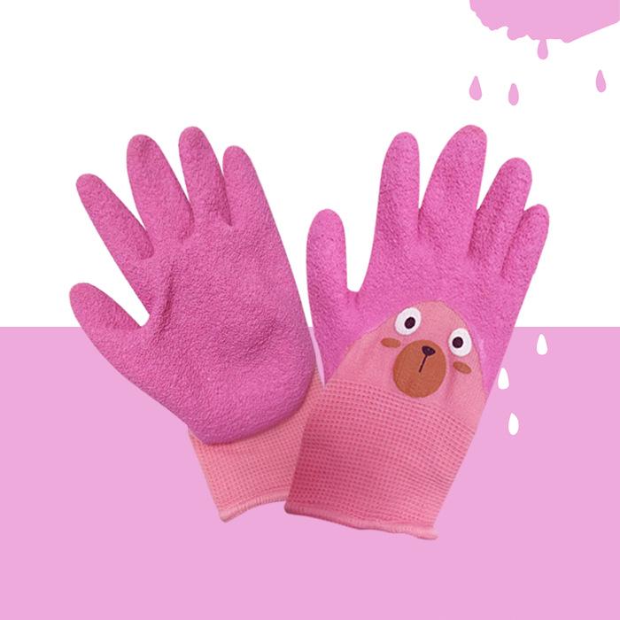 Kid's Waterproof Non-Slip Gloves for Gardening, Beachcombing, and Outdoor Activities