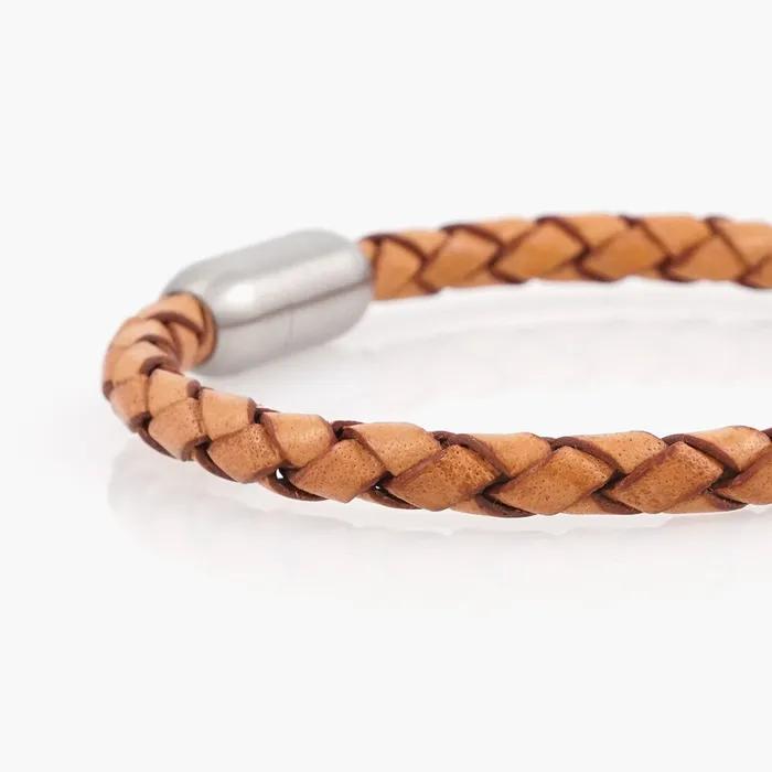 5mm Basic Coil Leather Magnetic Buckle Bracelet (C2403AC1176)