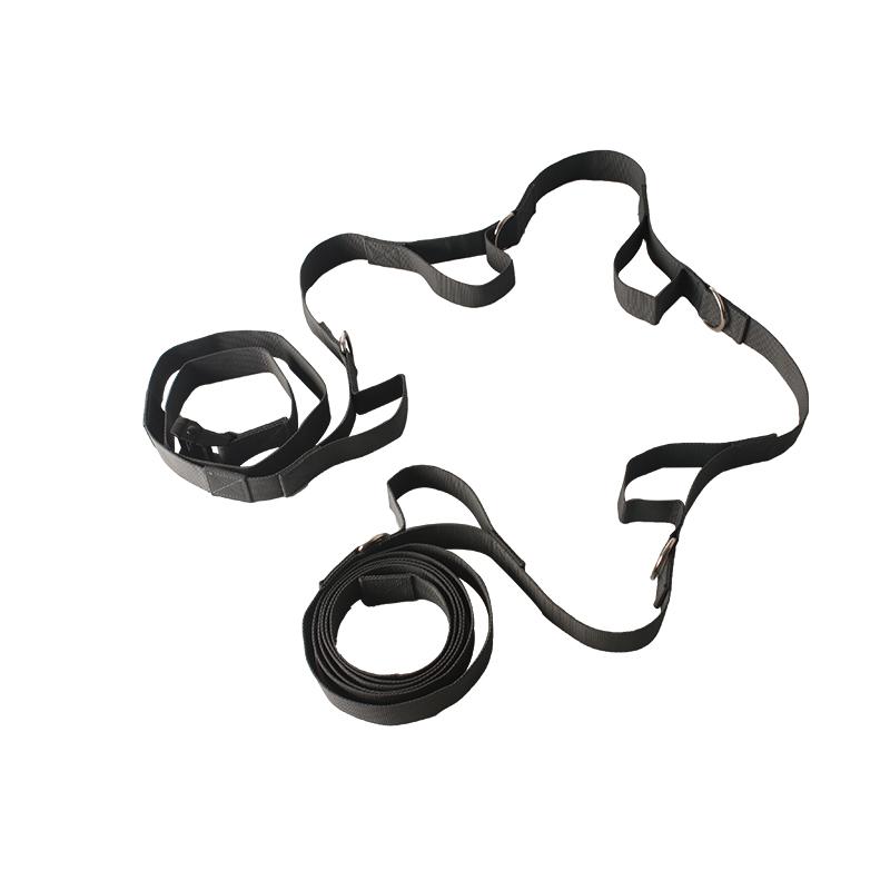 

Портативный дверной ремень с несколькими точками крепления для дверей, крепление для спортзала для домашнего фитнеса чёрный