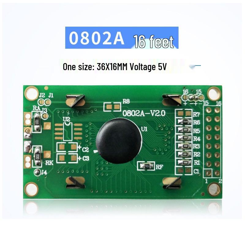 5V Blue-Yellow Monochrome LCD Dot Matrix Character COB Screen.