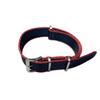watch Premium G10 NATO type silk touch nylon strap 20mm width DELUXE NYLON NATO TYPE WATCH STRAP 20mm [Naval Co.] Navy/Red Navy/Red