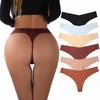 Ice Silk Low-Waist Sports Thong - Women's Breathable Invisible Fitness Underwear
