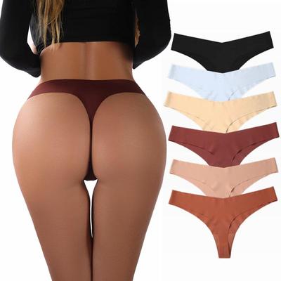 Buz İpeği Düşük Bel Spor Tanga - Kadın Nefes Alabilen Görünmez Fitness İç Çamaşırı