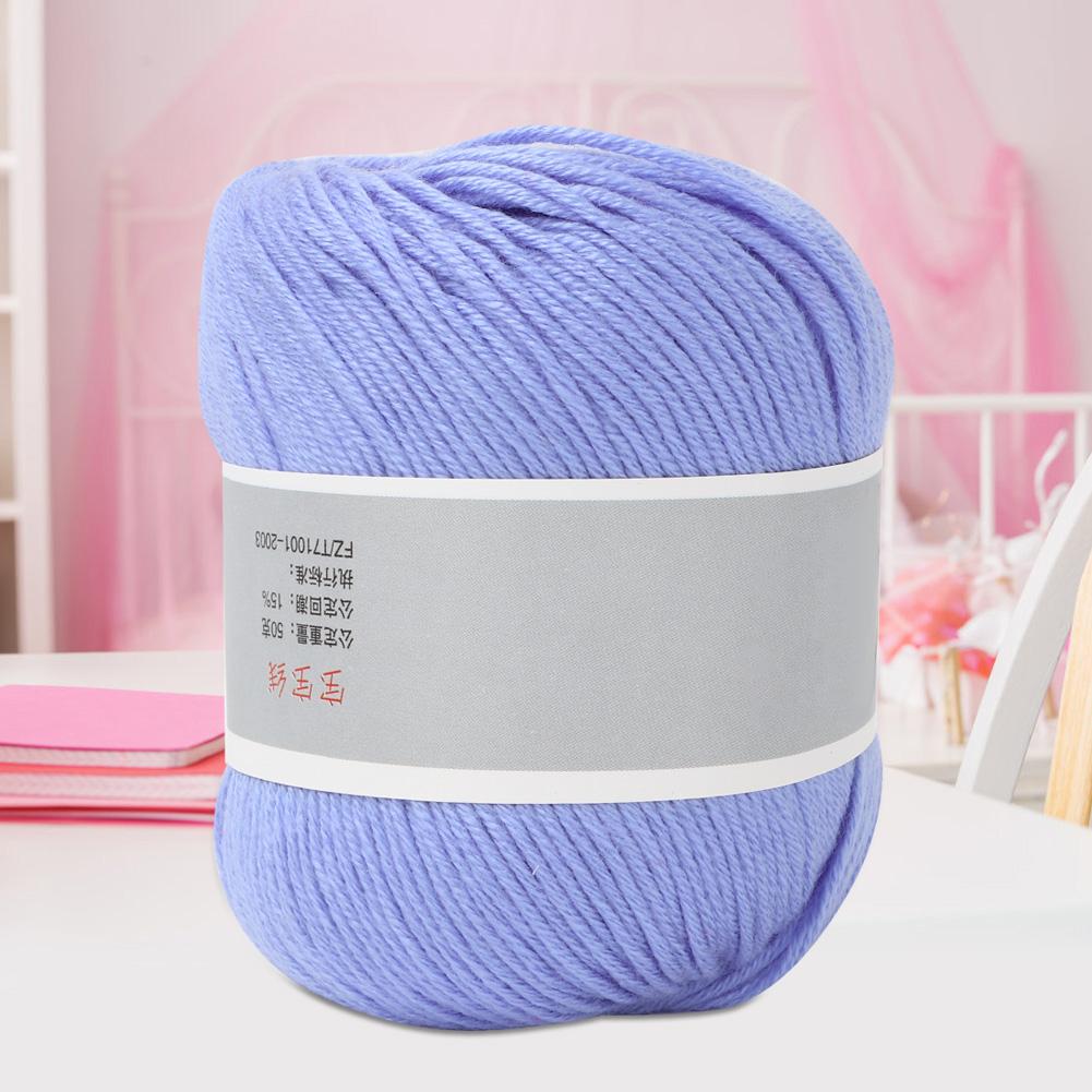 Popular Baby Milk Thread Thick Milk Cotton Line Manual Weaving(bluish Yellow)