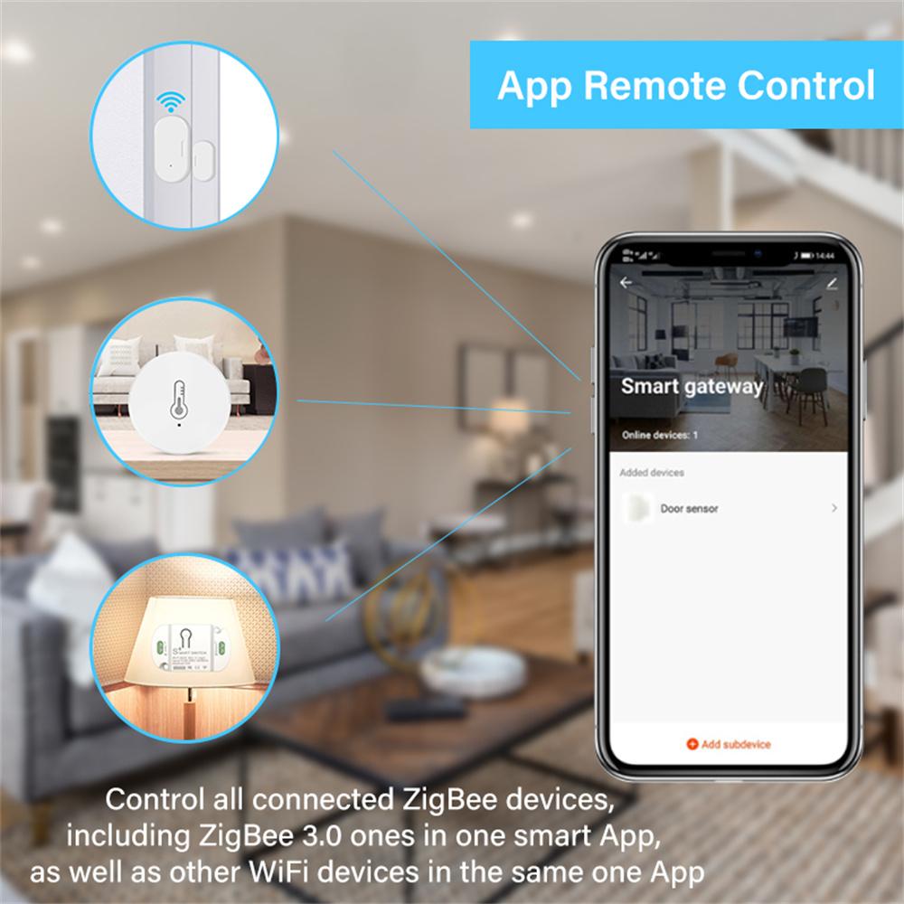 Tuya ZigBee3.0 Smart Hub, Wireless/Wired/Bluetooth Gateway Bridge For App Remote Control, Works With Alexa Google Home Assistant - View #4