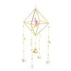 1 Pcs Moon Star Wind Bell Pendant Rainbow Prism Colorful Star Moon Dream Catcher Party Decor Hanging Wind Chime Outdoor Indoor