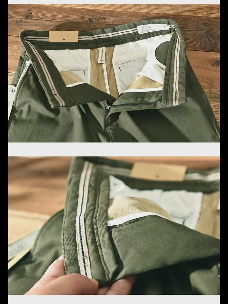 Z338 Herren Baumwolle Samtgefütterte Lässige Overalls - Herbst/Winter Kollektion