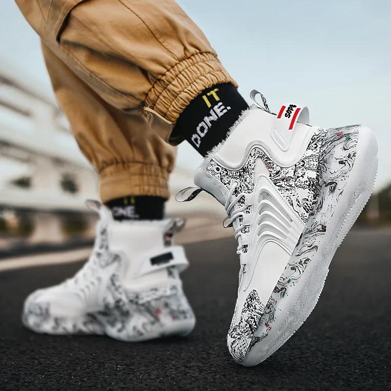 men boots 2024 New Winter Slippers Warm Men Shoes Waterproof Non-Slip Plush Sneakers Male tenis shoes Boots Men Sneakers Winter