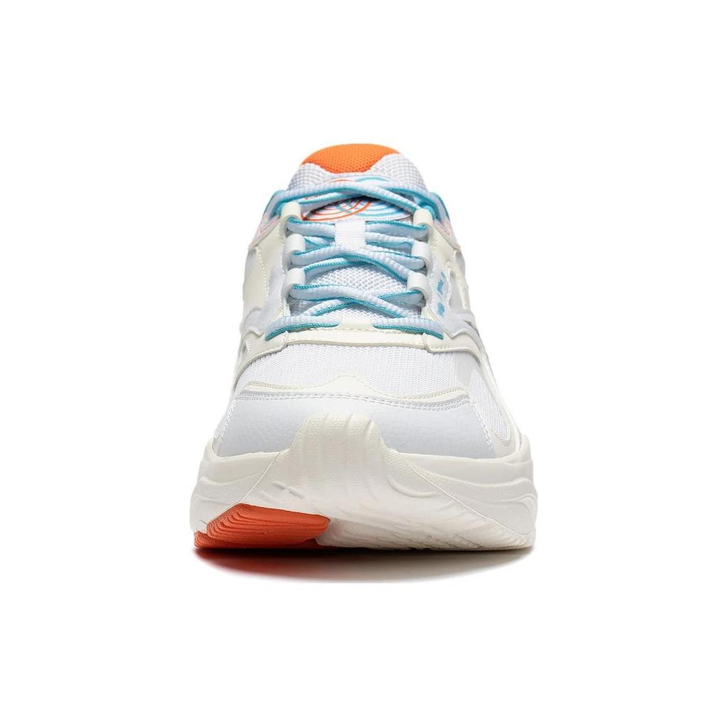 LiNing Meteor Slip-Resistant Cushioning Wear-Resistant Low-Top Running Shoes Ivory Sea Blue ARXT009-2