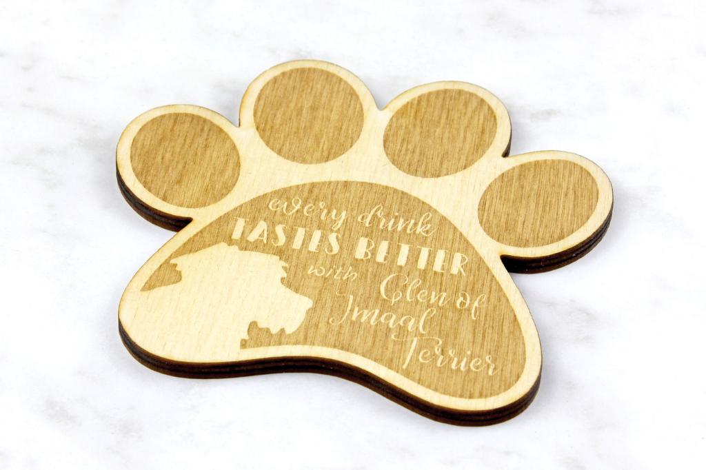 Glen of Imaal Terrier, Irish Glen of Imaal Terrier – Mug coaster, engraved coaster with dog | Art-Dog