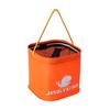 Collapsible Bucket with Handle Lightweight Folding Water Container Durable Camping Fishing Bucket for Outdoor-Travelling