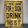 Tin Sign Art Metal Wall Decor 20x30cm Retro Vintage Painting