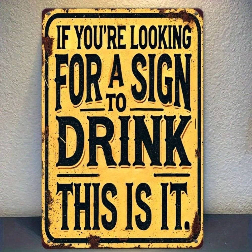 Tin Sign Art Metal Wall Decor 20x30cm Retro Vintage Painting
