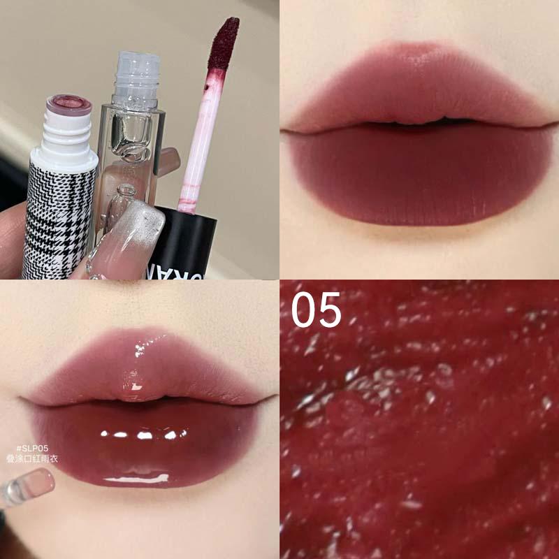HERORANGE Dual-Ended Lip Tint - Matte & Glossy, Plumping, Long-Lasting, Blendable Pigment
