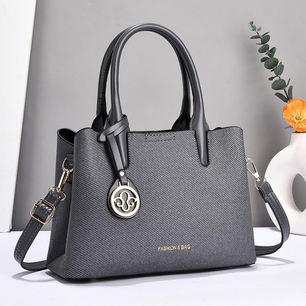 Pu Leather Small Square Tote Bag With Magnet Closure For Daily Use