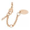 VIVIENNE WESTWOOD Logo Engraved Brass Necklace Women Necklace Rose-Gold 63020097-G002-PINK-GOLD