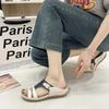 Shoes for Women 2024 High Quality Basic Women's Slippers Brand Crystal Daily Slippers Women Summer Open Toe Flat Women's Sandals