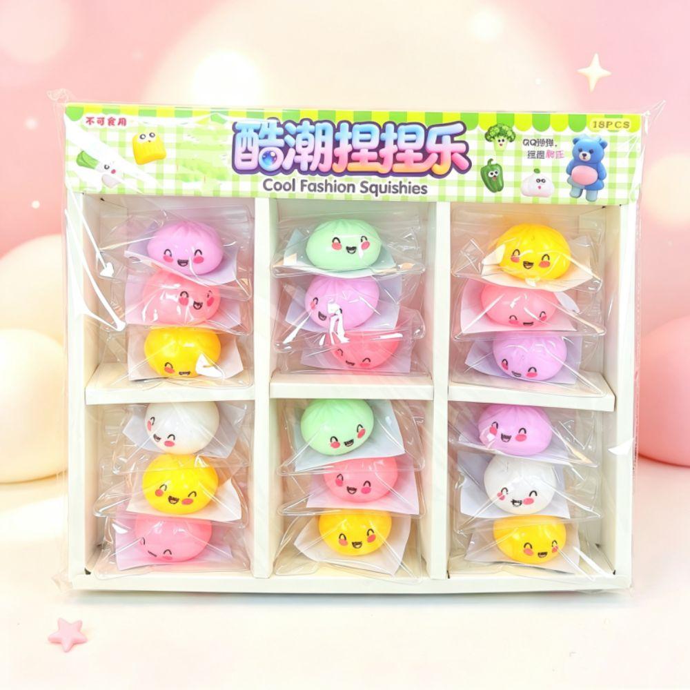 Colorful Squishy Dumpling Simulation Sensory Fidget Ball Dumpling Squishy Toys Student Prize